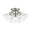 Sanes Large 3-Light 14.5" Semi Flush Mount-178361461