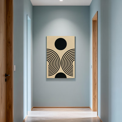 Fashion Black Circles And Concentric Rings Pattern