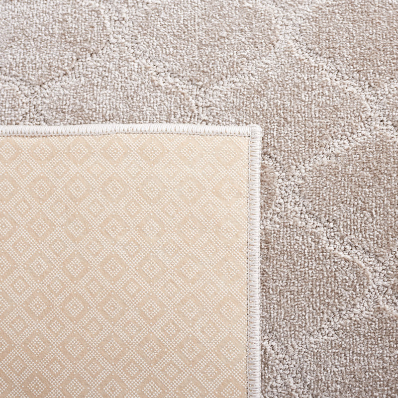 Motif et tapis uni 404 beige, Rectangle 5 pi 3 po x 7 pi 6 po