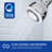 3-Function Massage Shower Head Chrome Fixed Showerhead Easy To Clean 3 Inch Face