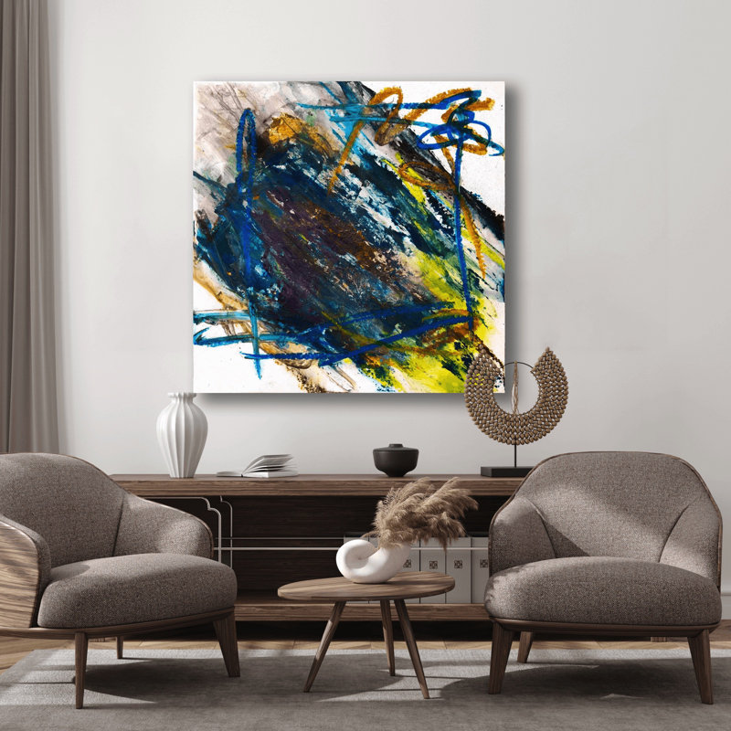 Peacock Ore By John Beard - Gallery Wrapped Canvas Print Print by John Beard, 20" H x 20" W x 1" D, Unframed