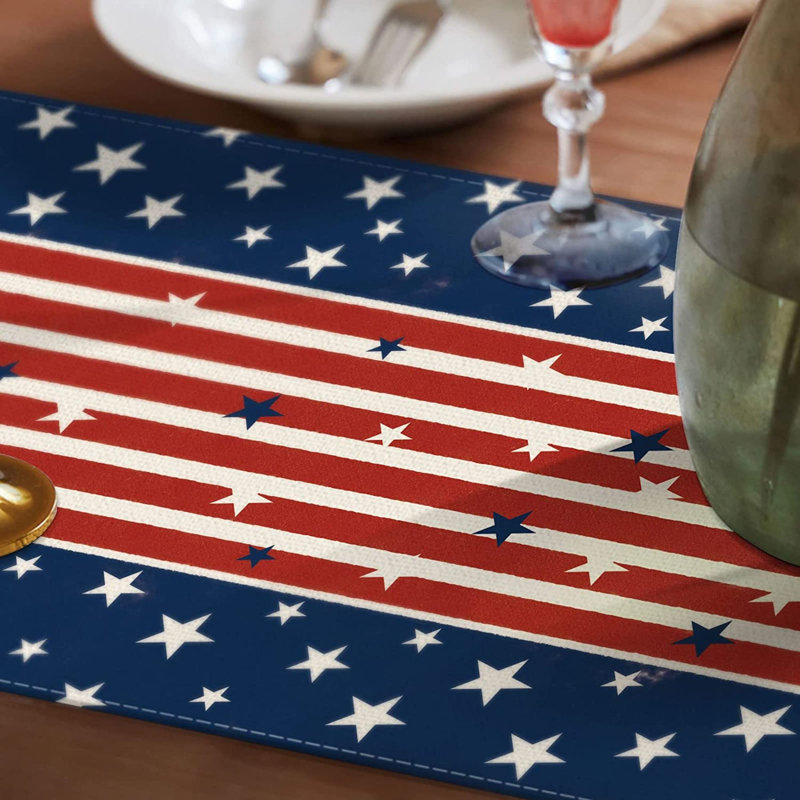 Chemin de table rectangulaire en polyester