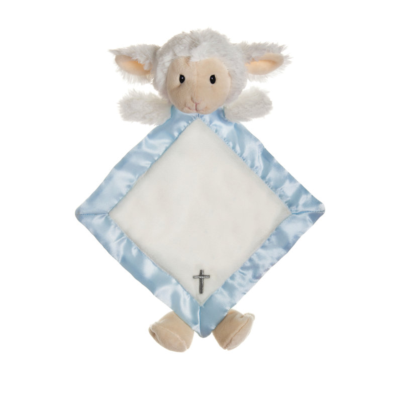 My Little Lamb Snuggle Buddy, Bleu / Blanc / Brun clair