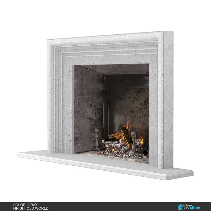 Oslo Fireplace Surround, Old World Gray