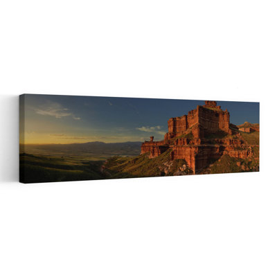 Golden Valley Sunset Dramatic Serene Tranquil Landscape Mountain Wall Art