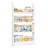 Albertson 43.3"H Wood Storage Bookshelf, White