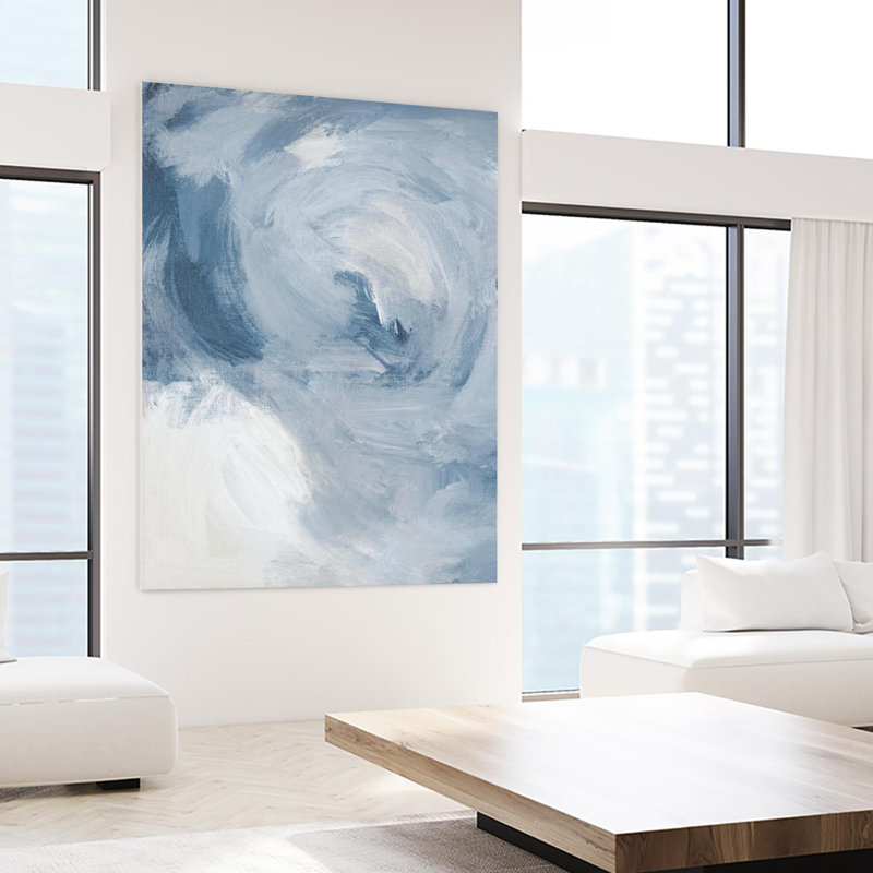 «Blue Cloudy Dreams Ii», reproduction d'art sur toile géante 72 po x 54 po