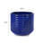 16" Dia Round Planters For Indoor Plants, Large Outdoor Planters With Drainage Holes, Ceramic Plant Pots Indoor & Outdoor For Home Garden Patio - Dark Blue