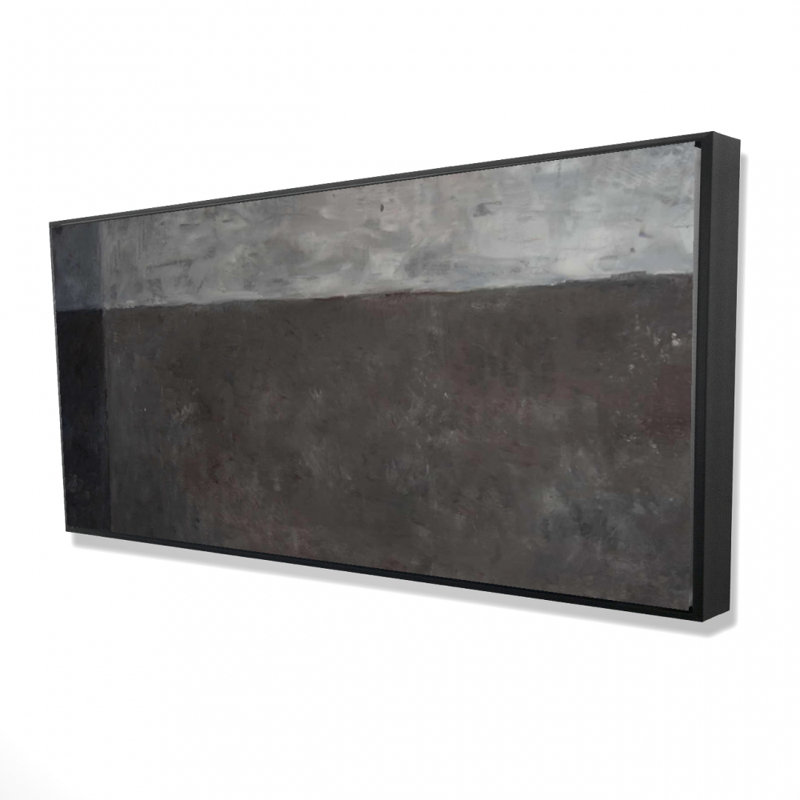 Shades of gray - 24"x48" Framed canvas