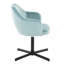 Chaise d'appoint pivotante en métal et velours-769800799
