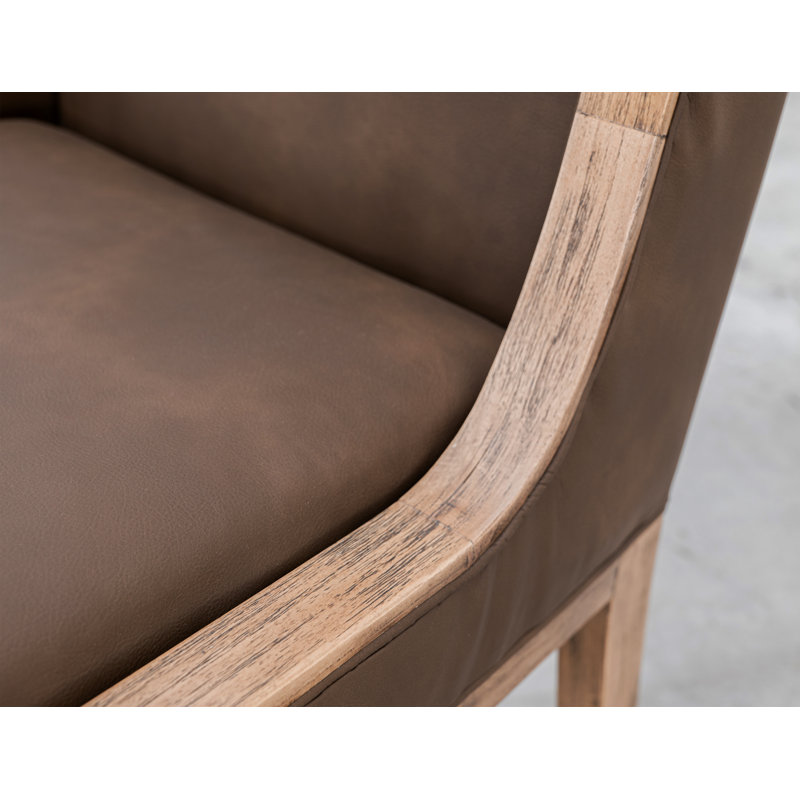 Dobby Upholstered Chair**, Camel Brown