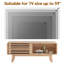 Meuble télé spacieux et meuble télé avec rangement, console Mid-Modern