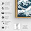 Nautique et côtier, la grande vague d'or - impression d'art graphique-51271898-51271889