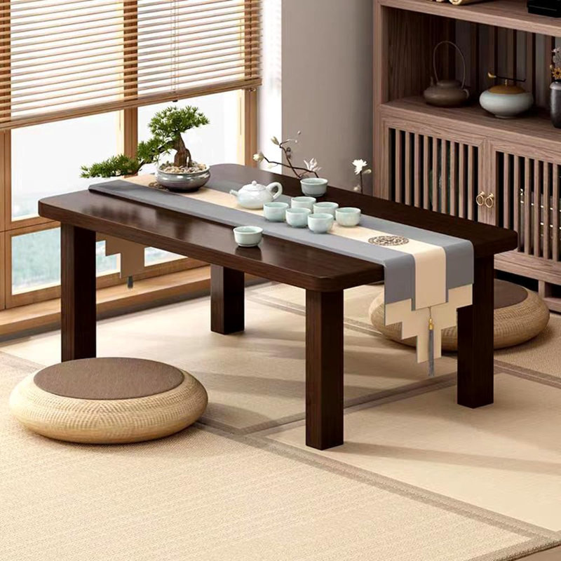 Japanese Low Floor Table Folding Coffee Tables Wood Foldable Tab...
