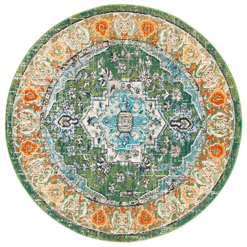Josephville Performance Oriental Rug, Round 6'7"