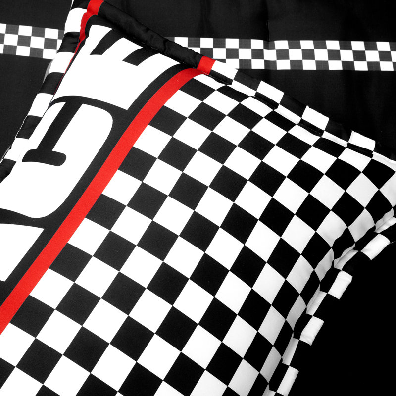 Lush Decor Racing Cars Reversible Comforter Set, Full/Double