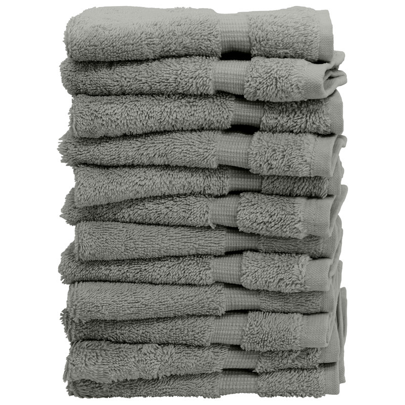 Ensemble de serviettes 100% coton, gris