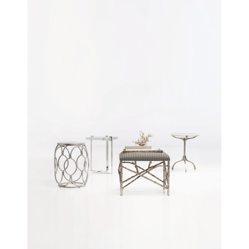 Mott Glass Top Frame End Table