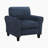 Emilio 37" Modern & Contemporary Accent Chair with Chenille Fabric Upholstery, Exposed Feet, Foam over Pocket Coils-1217761982