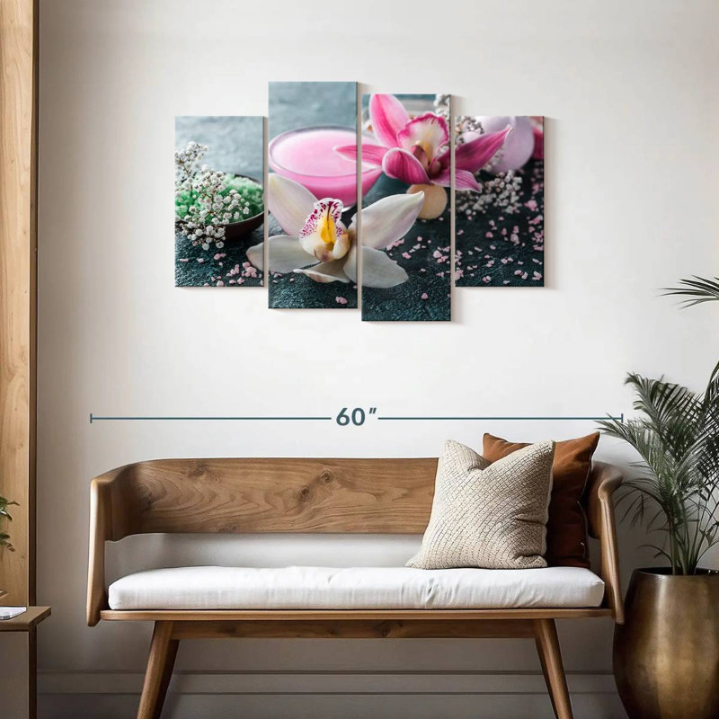 Harnek Orchid And Salt Scrub, 27" H x 43" W