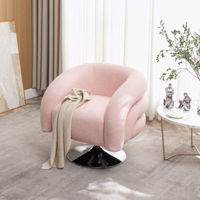 Tussan Upholstered Swivel Armchair