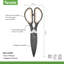 Tovolo Elements Kitchen Shears with Magnetic Sheath for All-Purpose Prep, Sangria and Charcoal-138012198