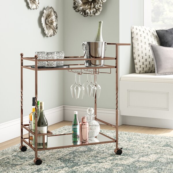 Mercer41 Murdock Metal Bar Cart & Reviews - Wayfair Canada