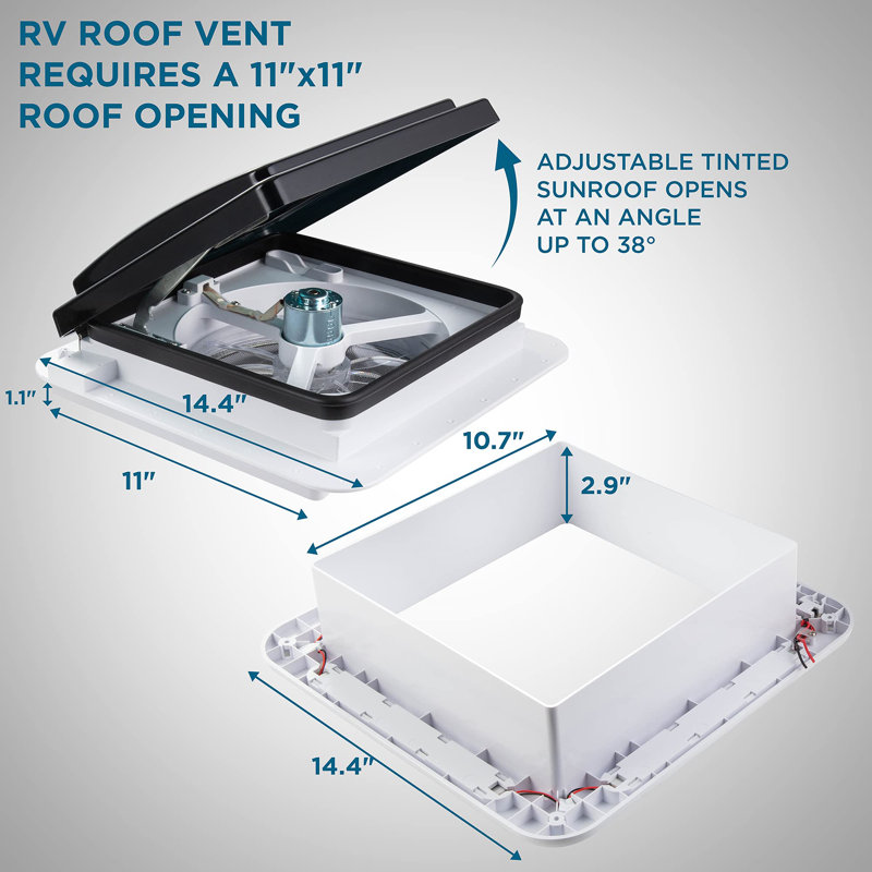 Ventilateur de voiture 2,9 po Hike Crew, Fumée