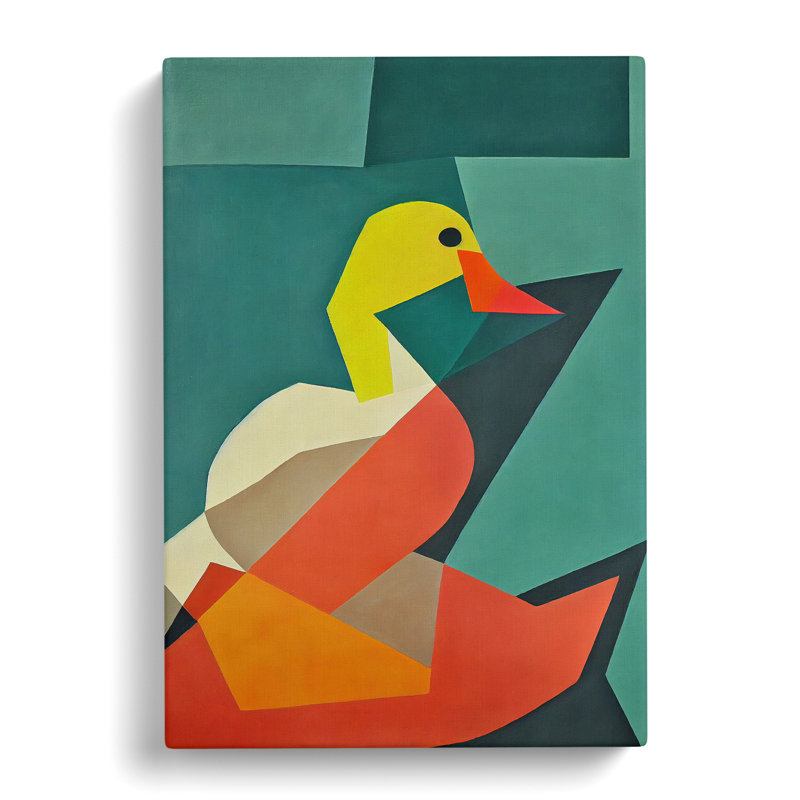 Abstract Duck Vol.2 - Wrapped Canvas, 50cm H x 35cm W x 3cm D