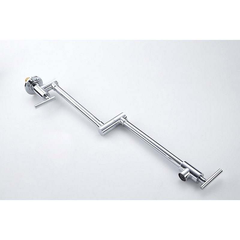 Wall Mount Folding Kitchen Pot Filler Faucet, Chrome