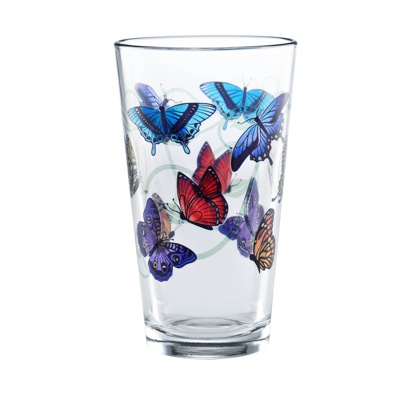  Culver Butterflies 16 oz. Pint Glass