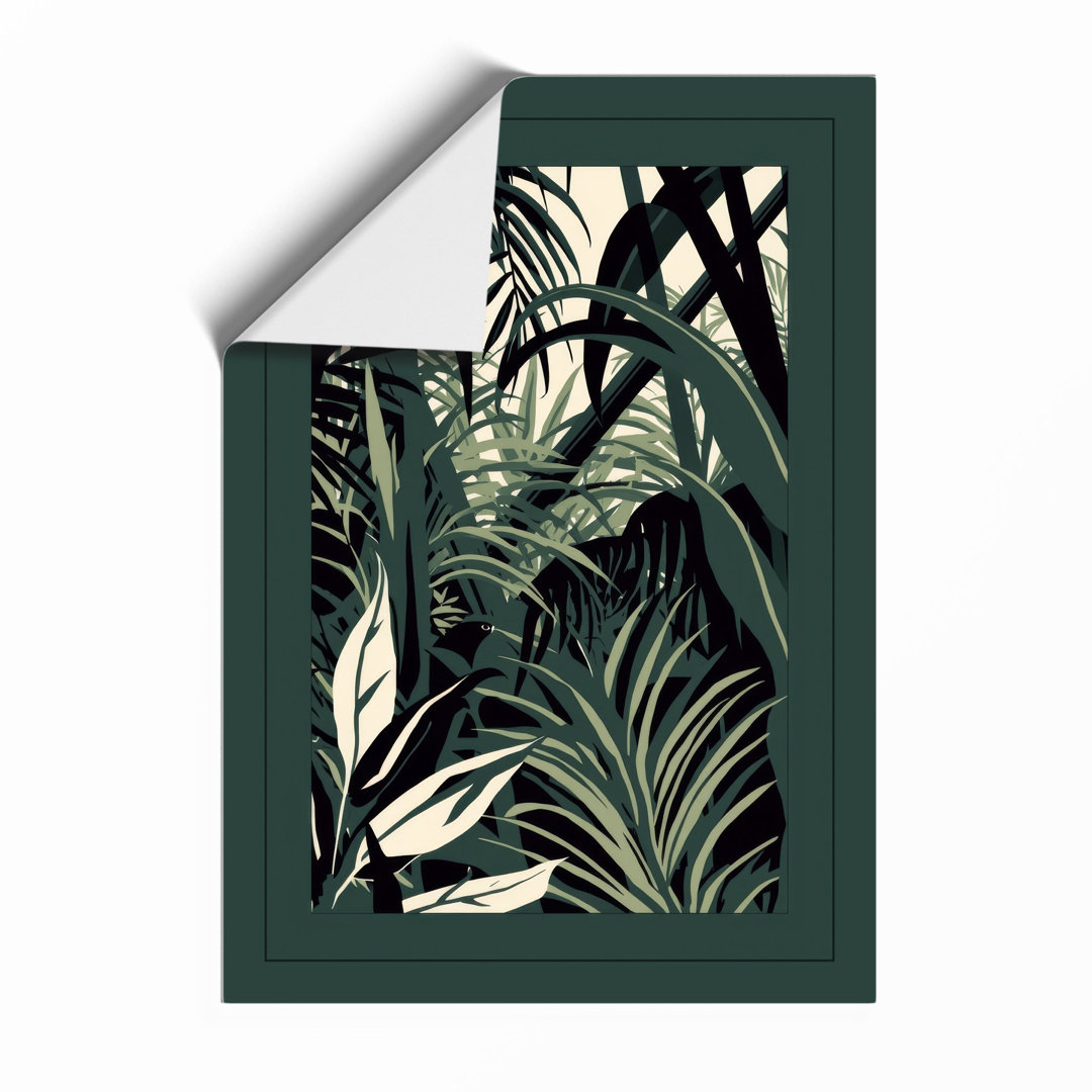Tropical Jungle Fronds Botanical - Framed Print