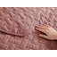 Couverture courte matelassée pour lit simple / simple TG - courtepointe respirante en tissage de panier pour chambre de dortoir et maison - literie estivale pour lit et canapé climatisée - cadeau rose-doux gris pour les femmes et les étudiants, toutes saisons-128731583-128731597