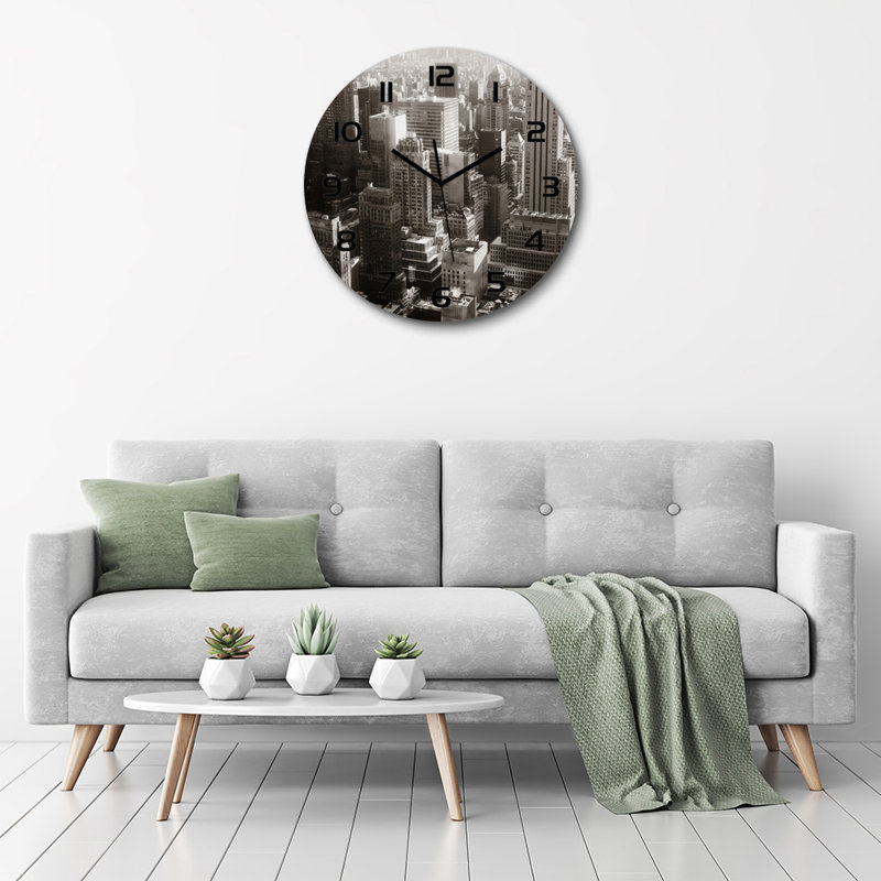 Joeisha Glass Wall Clock