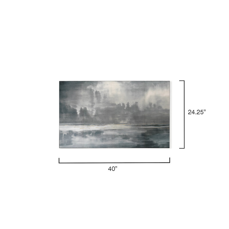 Cloudscape Painting, Navy Blue