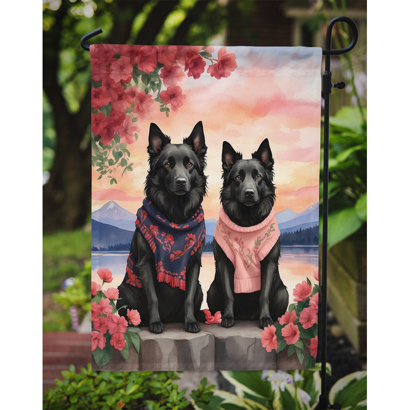 Drapeau pour chien double face en polyester H 15,5 po x l 11,25 po