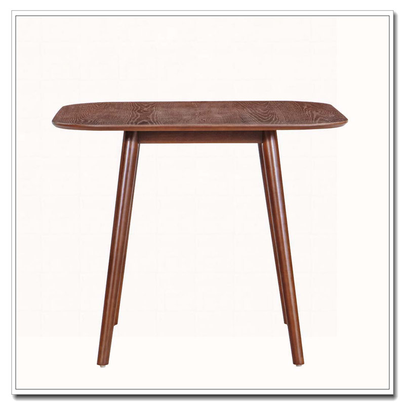 Table de salle à manger carrée en bois, Dark Walnut