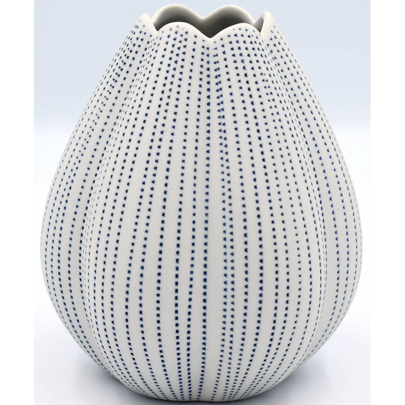 Vase de table Aliva, Bleu, H 5,4 po x l 4,1 po x P 4,1 po