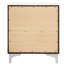Table de chevet blanche à 2 tiroirs - Pièce de chambre fonctionnelle et élégante avec glissières centrales en métal 2 pour une table de chevet pratique
