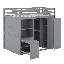 Lit mezzanine avec garde-robe-1186695951