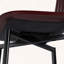 Ensemble de 2 tabourets de bar pivotants modernes avec sièges rembourrés en polyuréthane et pieds en métal