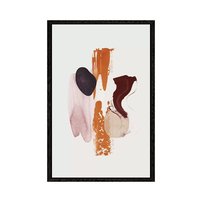 Fulfilled by Leemo - Painting on Canvas, 66.04 cm H x 45.72 cm W, Black Framed