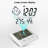 Digital Mechanical Tabletop Clock in White
