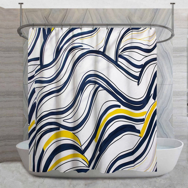 Rideau de douche Abstract, H 93 po x l 70 po