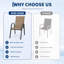 Ensemble de 4 chaises de patio empilables et respirantes pour l'extérieur, convenant à toutes les conditions météorologiques.-1276087969