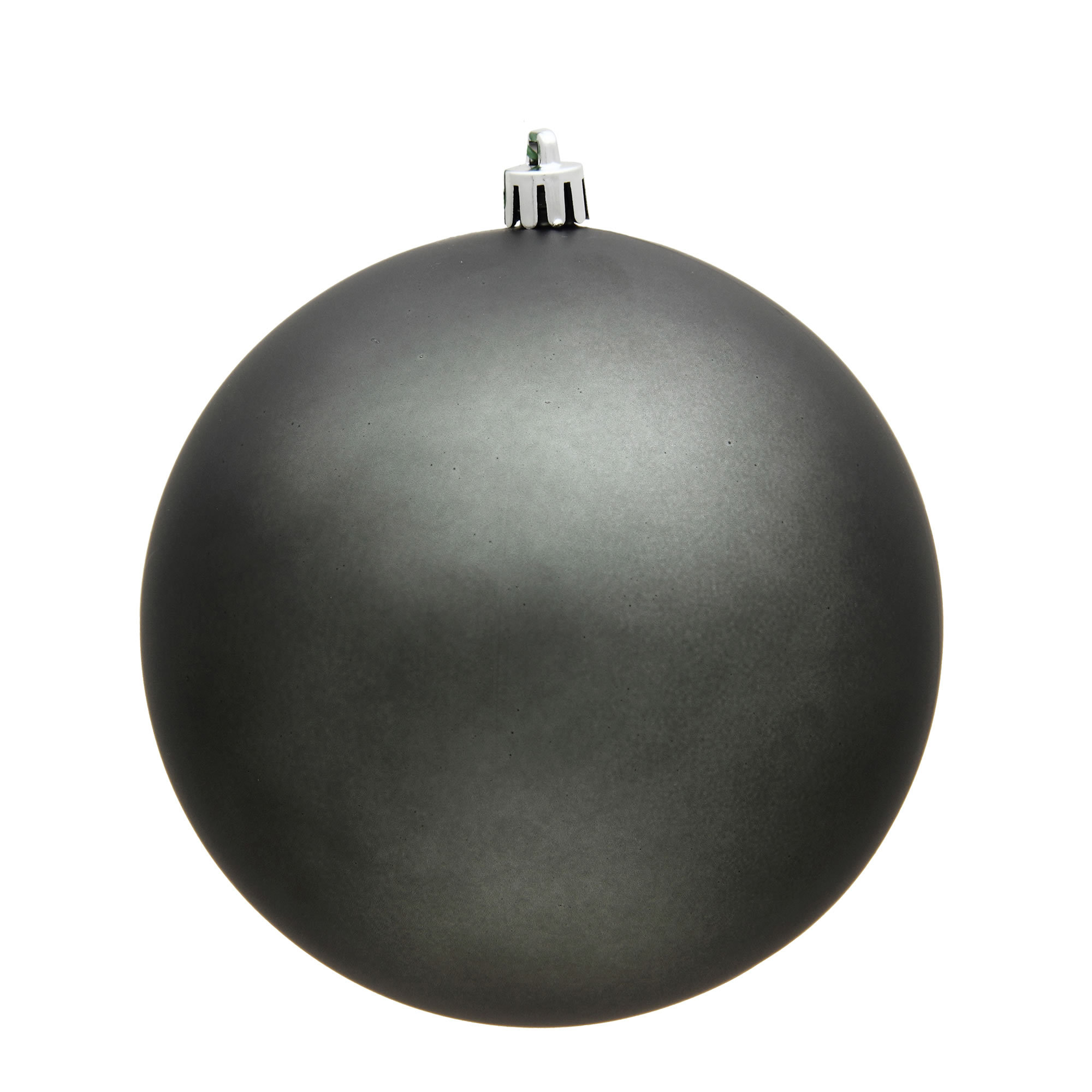 Holiday Décor Ball Ornament, Matte Pewter