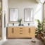 Meuble-lavabo double autoportant avec plateau Langosta 72-1843987553