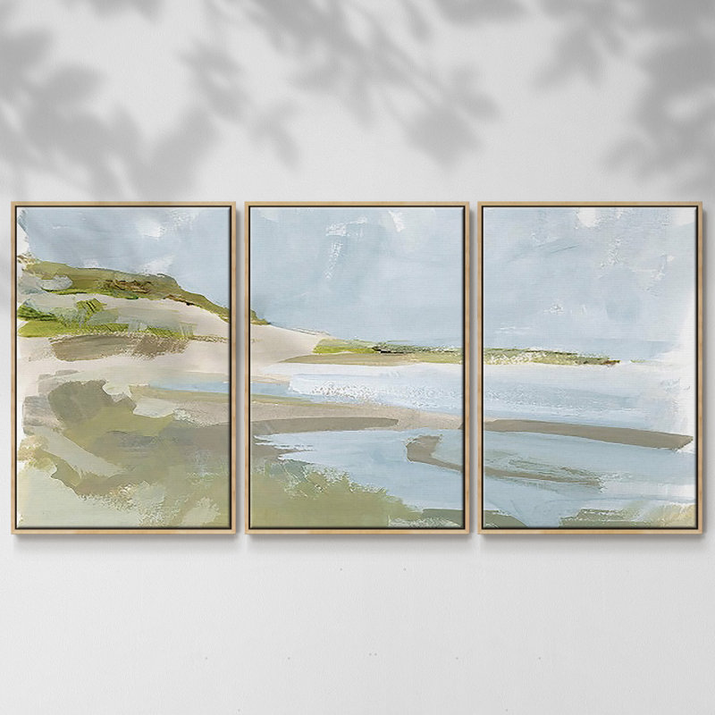 Sea Cove Impression II, 3 pièces, H 40 po x l 78 po x P 2 po, Naturel