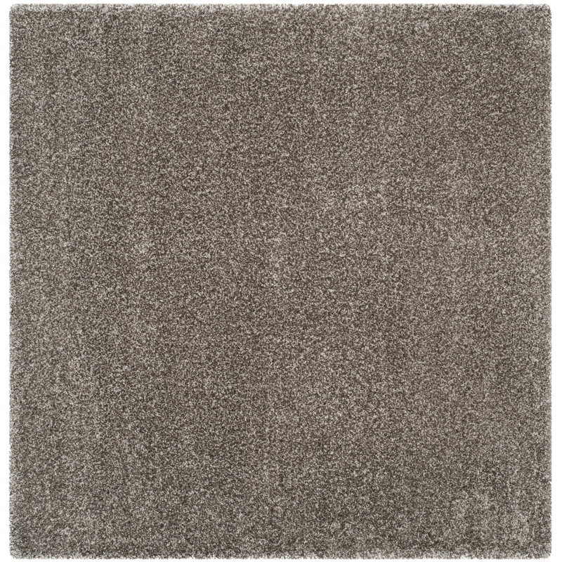 Assar Area Rug, Square 5'1", Ivory/Gray
