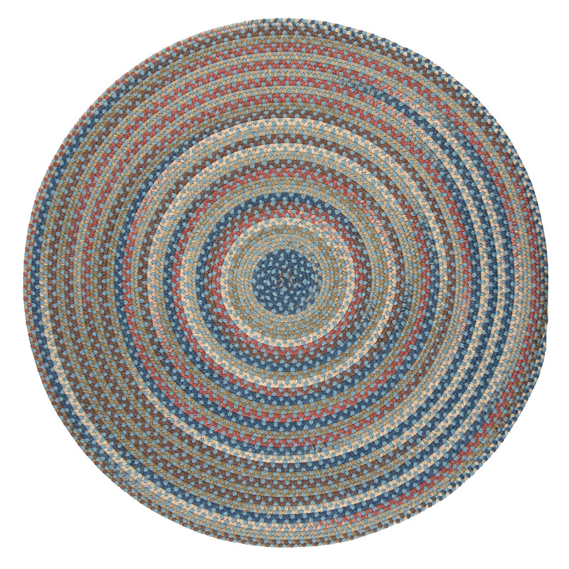 Tapis réversible Kipton - bleu clair, Rond 4 pi
